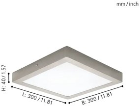 Eglo 94528 - Plafoniera LED da soffitto FUEVA 1 LED/22W/230V