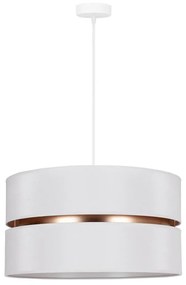 Duolla - Lampadario a sospensione con filo DUO 1xE27/15W/230V diametro 40 cm bianco/oro