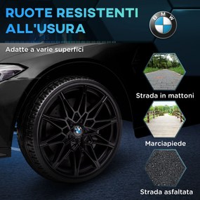 Macchina Elettrica per Bambini Licenza BMW M4 con Telecomando Nero...