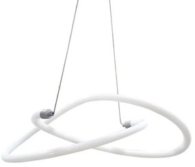 Lampadario LED moderno Rainy bianco, luce naturale 2880 lumen, NOVECENTO