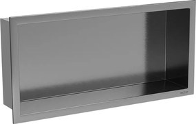 Mexen X-Wall-R mensola a incasso con flangia 45 x 20 cm, grigio canna di fucile spazzolato - 19E0452010