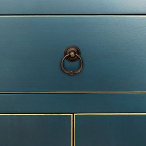 Mobiletto blu 63x131 cm Oriente - Ixia