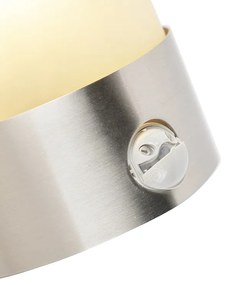 Lampada da parete per esterni moderna in acciaio inossidabile con sensore di movimento IP44 - Mira