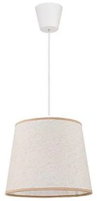 Duolla - Lampadario a sospensione con filo SOLO 1xE27/40W/230V diametro 24 cm beige chiaro
