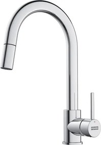 Rubinetto da cucina fisso Miscelatore Pola doccia cromato argento cromato lucido FRANKE