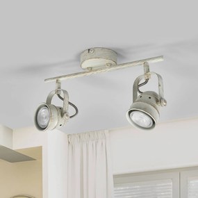 Lindby fatto da soffitto Leonor, a 2 luci, bianco, metallo, 32 cm