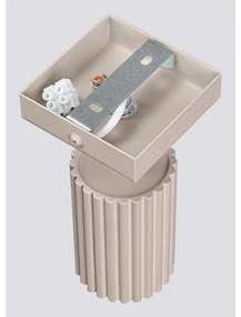 Faretto grigio tortora in metallo 8x16 cm Gleam – Sollux