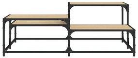 Tavolino salotto rovere sonoma 107x107x40 cm legno multistrato