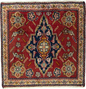 Shiraz Tappeto persiano 70x60 Rosso (Iran) Annodato A Mano