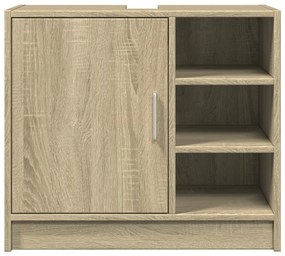 Mobile lavabo rovere sonoma 63x29x55 cm legno multistrato