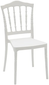 Set sedie CHIAVARINA lavorate in polipropilene bianco