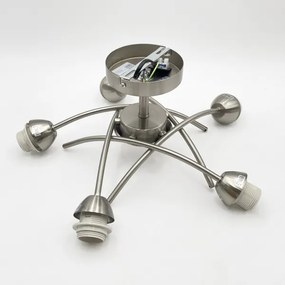 Lampadario a plafone DONNA 5xE27/60W/230V nichel