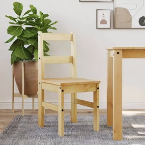 Sedie Da Pranzo 2 Pz Panama 40x46x90 Cm İn Legno Massello Di Pino /