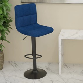 Sgabello Da Bar Blu İn Tessuto /
