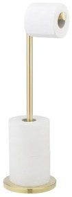 WENKO 25791100 - Porta rotolo per carta igienica 21x55 cm oro/argento