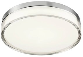 Redo 01-3728 - Plafoniera LED FRISBI LED/18W/230V 3000/4000K IP44 cromo
