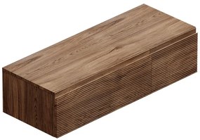 Mobile da bagno sotto lavabo Step noce L 120.3 x H 30 x P 46 cm 2 cassetti, lavabo non incluso