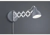 Applique 1x E14 Scissor Calcestruzzo Orientabile Trio Lighting