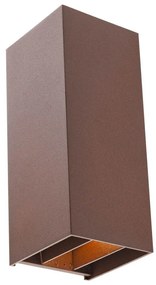 Redo 90637 - Lampada LED da esterno SONNY 2xLED/5W/230V 2200/4000K IP54 marrone