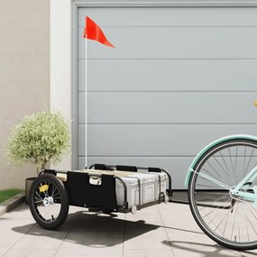 Rimorchio Da Bici Nero Oxford E Ferro /