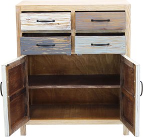 COLORWOOD - credenza due antine in legno colorato