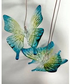 Lampada solare RGB a LED 6xLED/1,2V 300 mAh IP44 farfalla