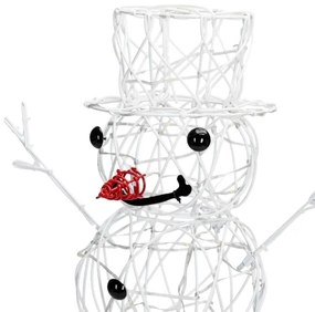 Aigostar-LED Decorazione natalizia da esterno LED/3,6W/31/230V 6500K 60cm IP44 pupazzo di neve