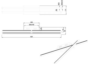 Trio - Lampadario LED dimmerabile da incasso SMARAGD 2xLED/8W/230V 3000-6000K