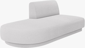 Chaise longue modulare Miley in bouclé – L158 cm