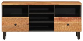 Mobile porta tv 100x33x46 cm in legno massello di acacia