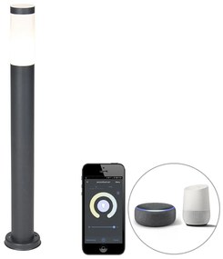 Lampada da esterno intelligente antracite 80 cm incl. Wifi P45 - Rox