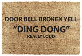 Zerbino in cocco 40x60 cm Yell Ding Dong - Artsy Doormats