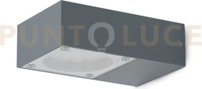 Sirio applique a parete da esterno ip65 1 luce attacco gx53 antracite