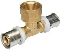 Raccordo tee femmina diam.3/4x26 a pressare per multistrato cod 77265