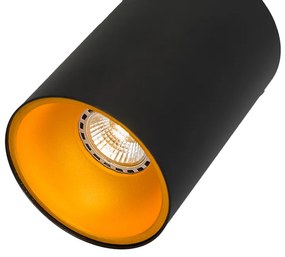 Faretto Smart nero con oro incl. Sorgente luminosa WiFi GU10 - Deep