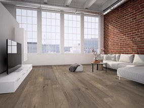 Parquet multistrato Scala XL in rovere sbiancato laccato natura sp. 13/3 mm 3.60 m²