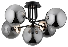 Lampadario a plafone BOSS 5xE14/10W/230V nero