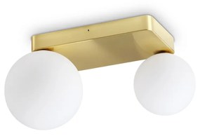 Applique Da Parete Contemporanea Penta Metallo Oro 2 Luci G9 4W 3000K Ip20