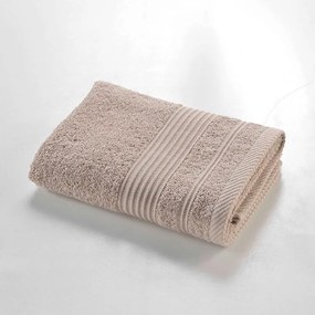 Asciugamano beige in spugna di cotone 50x90 cm Tendresse - douceur d'intérieur