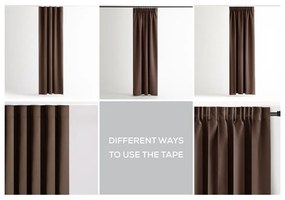 Tenda termoisolante/parzialmente oscurante marrone 140x245 cm Kierra – Restilo