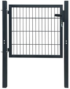 Cancello Da Giardino 2d (singolo) Grigio Antracite 106 X 130 Cm /