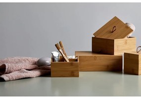 Set di 3 organizer da bagno in bambù colore naturale Terra - Wenko