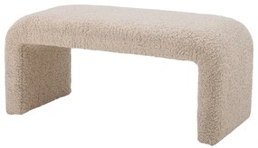 Panca crema in tessuto bouclé Bobbie - Bloomingville