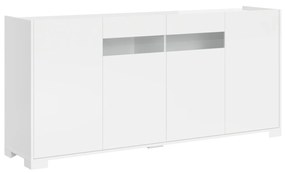 Madia 4 ante 172x40x81 cm Riflesso bianco lucido