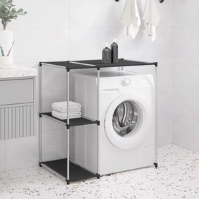 Rastrelliera Per Lavatrice Nera 87x55x90,5 Cm Ferro /