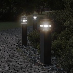 Lampada Da Terra Per Esterni Nera 50 Cm İn Alluminio /