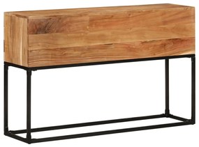 Tavolo Consolle 120x30x75 Cm İn Legno Massello Di Acacia /