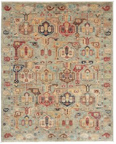 Samarkand Tappeto 190x150 Grigio (Pakistan) Annodato A Mano