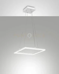 Bard sospensione bianca l.42x42cm a led 3000k - 39w - 3880 lm dimme...