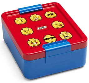 Scatola per snack blu con coperchio rosso Iconic - LEGO®